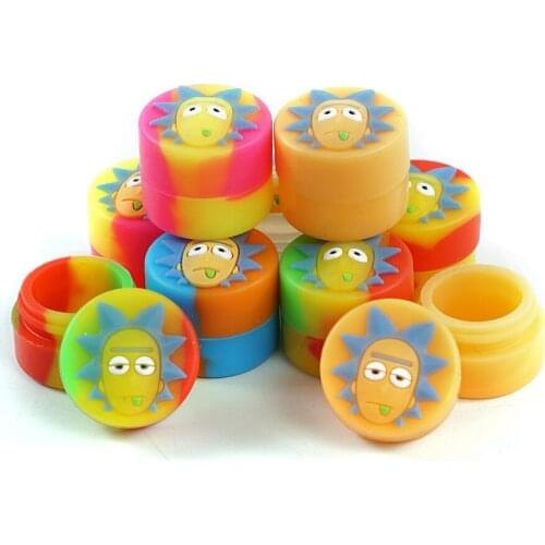 20pcs Silicone Concentrate Container Jar 2ml Wax Jar Storage Container Silicone Oil Dab Box