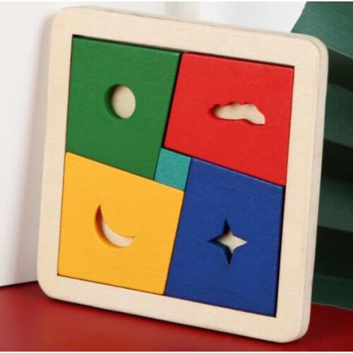 2020 New IQ Wooden Brain Teaser Tangram Puzzle Educational Game for Children