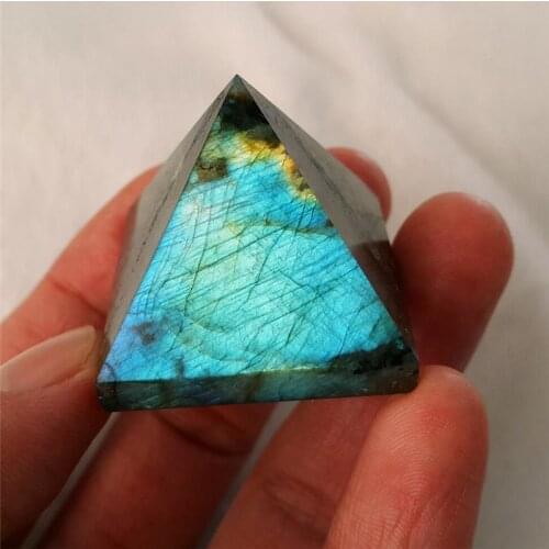 40mm NATURAL Labradorite Crystal PYRAMID HEALING