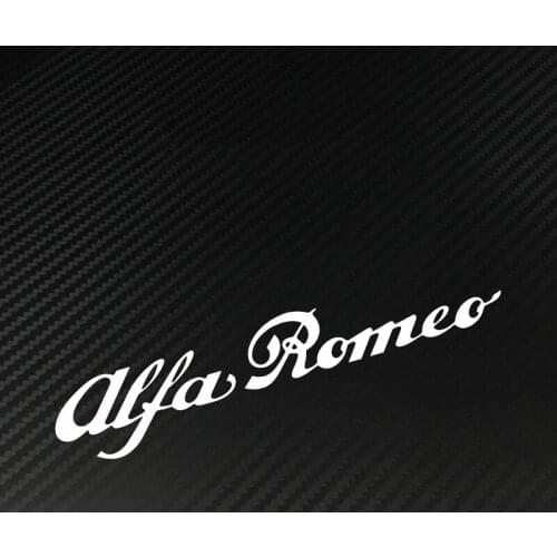 Car Styling and Decals Creative Letters Motorcycle Helmet Laptop Oil Tank Decorate Sticker for Alfa Romeo