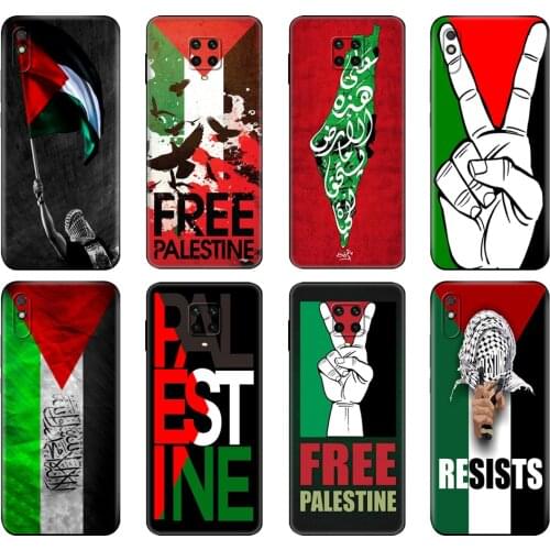 Black tpu Case For Xiaomi Redmi 7A 8 8A 9 9A 9C Case Redmi Note 8T 8 Pro T Note 9 9S 9 Pro Case free palestine