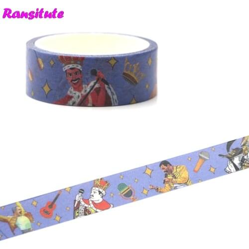 Ransitute R454 Singer Washi Paper Tape Manual DIY Decorative Paper Tape PDA Detachable Tape Stickers