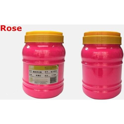 Dofuny Rose Nail Glitter Neon Powder No Glowing in dark Gradient Pigments Dust Pigment Fluorescent Dye Soap,500g