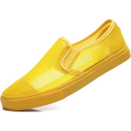 Full mesh breathable latex insole 2020 models summer shoes cool comfortable breathable canvas shoes mens shoes