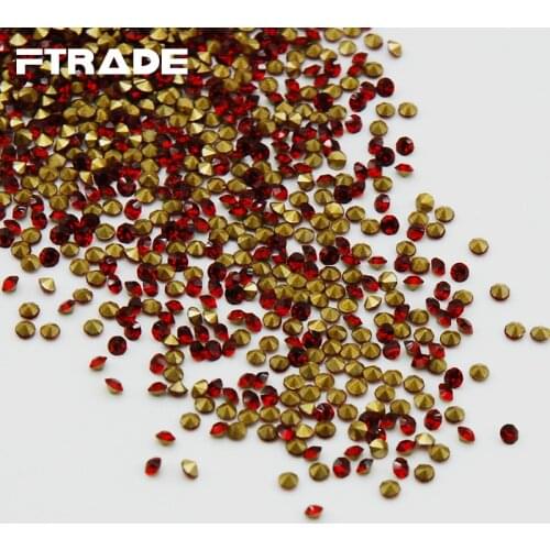 Hot Siam/Deep Red Color Point Back Rhinestones Stone Nail Art Chatons Strass Jewelry DIY