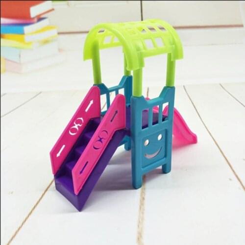 Girls Toys Ladder Amusement Park Sliding Play Dollhouse Accessories Dolls Miniatures Funny Garden Toy