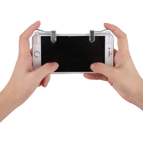 WRUMAVA Mobile Phone Game Fire Button Smart Mobile Phone Gaming Trigger L1 + R1 Shooter for Knives Out / Survival Rules / PUBG