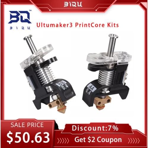 Ultimaker3 PrintCore Kits NO.UM3_9428_AS Extruder 3D Printer Parts Core AA/BB Hotend Kit For Ultimaker3 Spare Parts