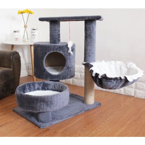 Cats Climbing Tower Activity Cat Tree House Scratching Creative Cube House for Cat Kitten Removable Pad Cushions Entertainmen