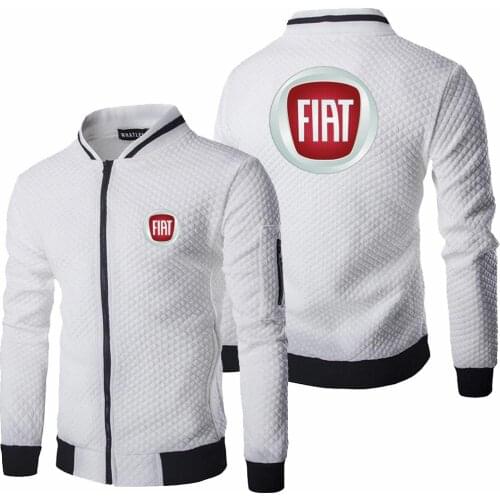 2021 New Mens Fiat Jacket Spring Autumn Long Sleeve Fashion Sportswear Casual Zipper Hoody Male Sweatshirts