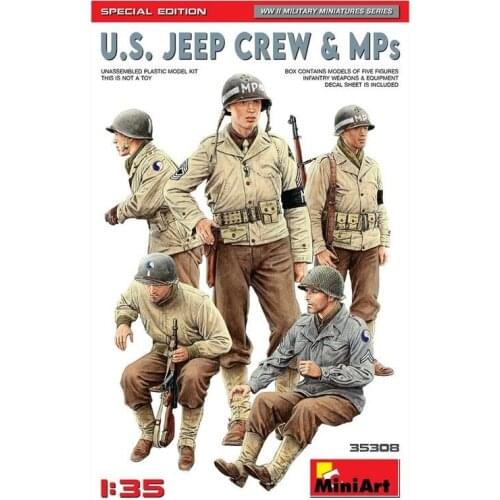 MiniArt 35308 1/35 "U.S. Jeep Crew & MPs. Special Edition" Model Kit