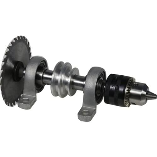Bearing Seat Pulley Bench Saw Drill Woodworking Rotary Lathe DIY Bead Machine Cutting Spindle Chuck Y