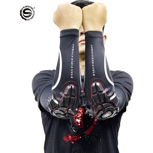 Anti-fall Motorcycle Riding Elbow Pads Anti-impact Elbow Supporter DH MTB Off-road Dirt Bicycle Arm Sleeve Protective Guard XL