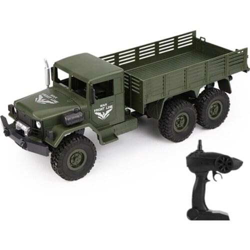Rc Car 6WD 2.4G Buggy Military Trunk Crawler Bright LED light anti-Collision,Aanti-break RC truck Radio-Controlled Car toys
