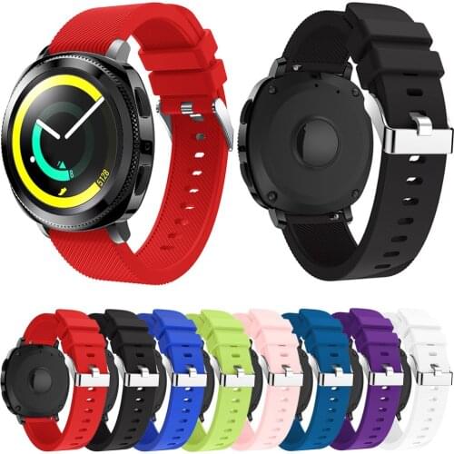 20mm Soft Silicone Strap for Samsung Gear Sport Band Rubber Bracelet Belt Watch Band for Huami Amazfit Bip Strap