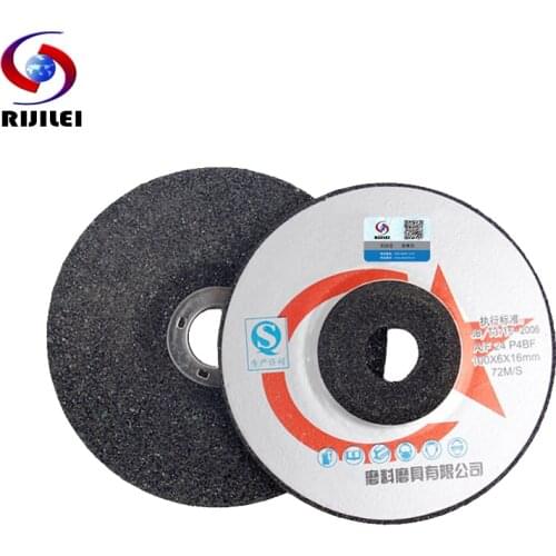 RIJILEI 5PCS/Lot Thick 6mm 4 Inch Stainless Steel Polising Pad Cutting Discs Metal Grinding Wheel Angle Grinder Disc CX02