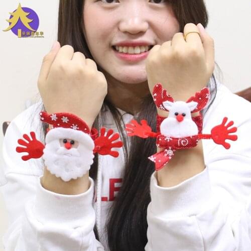 Christmas decorations Santa Claus design bracelet cartoon lovely snowman deer bracelet birthday decoration party decoration