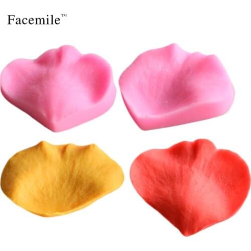 Facemile Bakeware Petal Silicone Mold for Fondant Cake Decoration 2pcs/set 3D Food Grade Mould 50-172 Gift