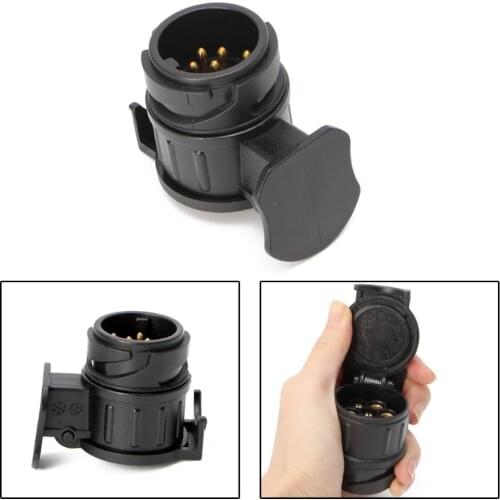 Waterproof 13 To 7 Pin Plug Trailer Caravan Electric Adapter Socket Connector 12V transferring electronic signal lights