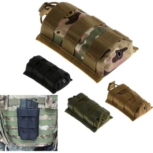 Military Tactical Molle Magazine Pouches Cartridge Clip Pouch with Bungee System Molle Tactical Bag Sports Bag for Hunting