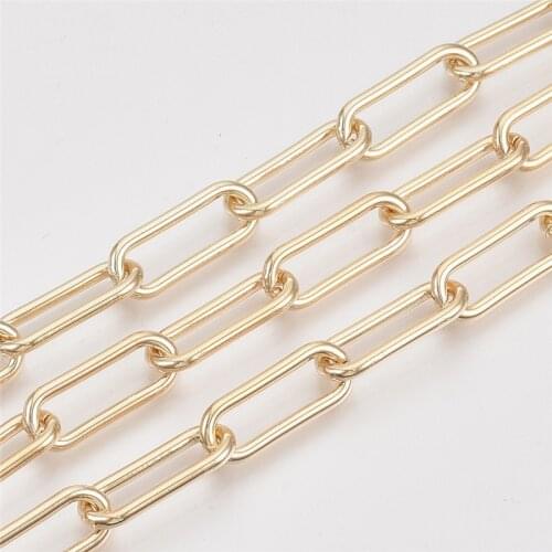 1 Meter Iron Chain Gold Oval Link Bulk Chains DIY Wallet Chain Jewelry Necklace Making Handmade Accessories Bracelet Handmade