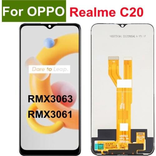 6.5" For OPPO Realme C20 Full LCD RMX3063 RMX3061 Display Touch Screen Digitizer Sensor Assembly For Realme C20 LCD