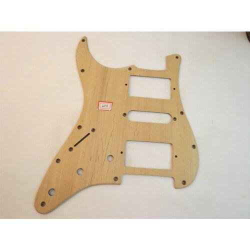 1pcs Unfinished left maple wood STRAT GUITAR HSH Pickguard #3118