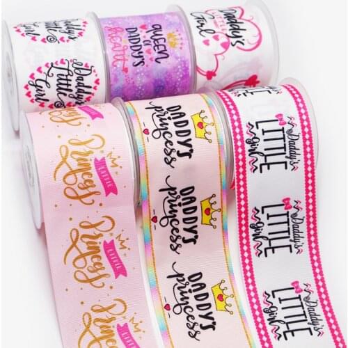 10 Yards Cartoon Ribbons Gig Sister Little Sister Printed Grosgrain Ribbon For Hair Bows DIY Crafts Handmade Accessories 49543