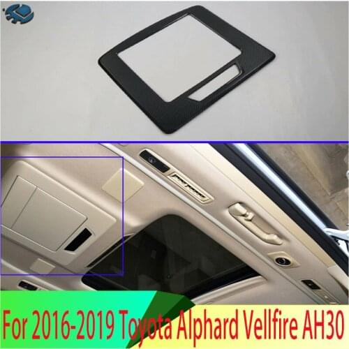 For 2016-2019 Toyota Alphard Vellfire AH30 Car Accessories Back Interior Dashboard Center Control Screen Cover Trim