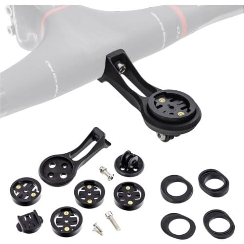 Bicycle Computer Holder Mount Extension Holder Bracket plastic Extend Base With washer Black for Garmin/Bryton/wahoo/Catey