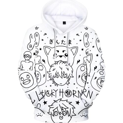 2021 Kids Hoodie Anime Gintama Boy Girl Sweatshirts 3D Hoody Men Women Sweatshirt Pullover Tracksuit Sportswear Clothes