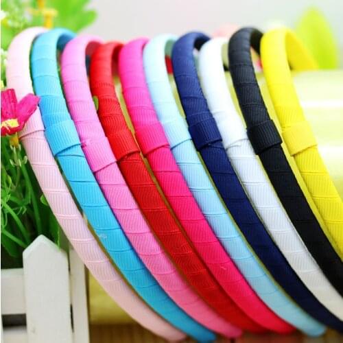 DHK 3/8'' Free shipping grosgrain Ribbon headband headwear hair bow diy decoration wholesale OEM 10 color mixed C1471