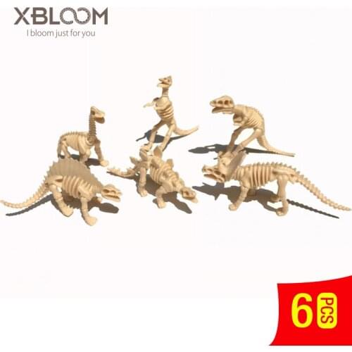 Dinosaur animal fossil skeleton statue model decor science experiment dinosaur toy children learning puzzle diy toy teaching aid