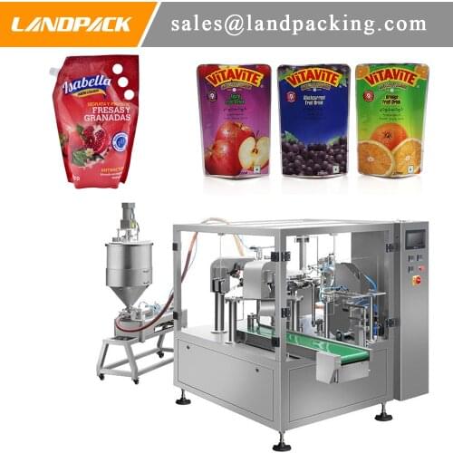 Juice Doypack Packaging Rotary Filling Machine Various Package Way