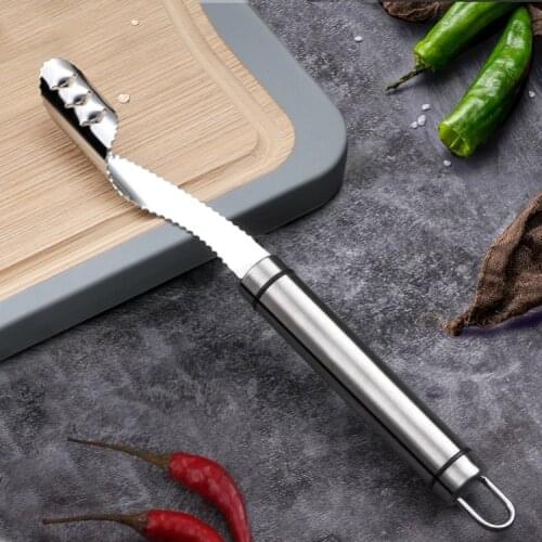 Curved Chili Corer Stainless Steel Chili Pepper Deseed Cucumber Bitter Melon Corer Jalapeno Corer Knife Kitchen Cooking Tool