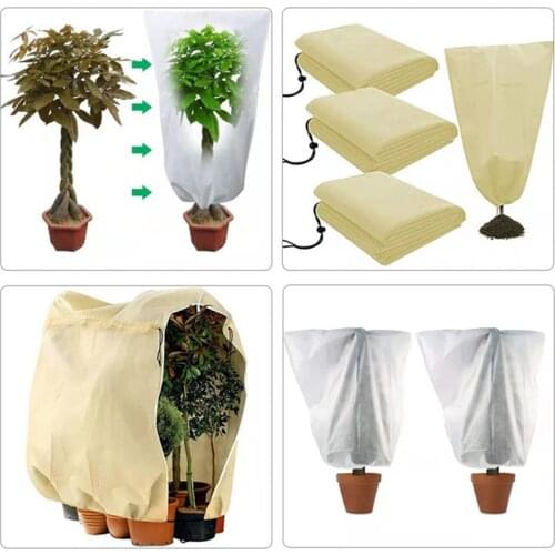 Beam mouth Plant bag cold-proof flower and grass cover winter plant frost-proof protective cover non-woven insulation tree cover