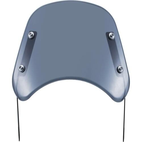 Moto 5 - 7" Smoke Vintage Headlight Windshield Instrument Visor Wind Deflector For Harley Victory Classic Cafe Racer Bobber