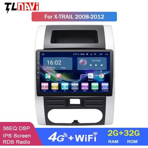 4G LTE 2G RAM 9 Inch Android 10 For Nissan X-Trail 2008-2012 Car GPS Navigation Radio Audio Video Multimedia System