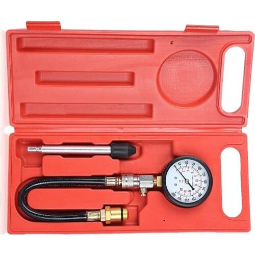 G-324 Auto Fuel Injection Pump Pressure Tester Kit Car Petrol Gas Engine Cylinder Compression Gauge Car Diagnostic Tool
