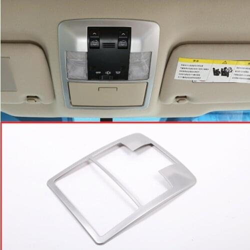 New ABS Matte Car Roof Interior Front Reading Lamp Light Frame Trim For Toyota Land Cruiser Prado FJ150 150 2010-2018