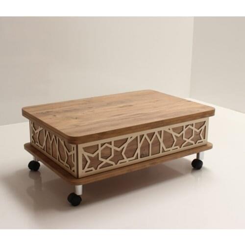 New Trend 2021 Smart Openable Coffee Table 3 Stage With Wheels
