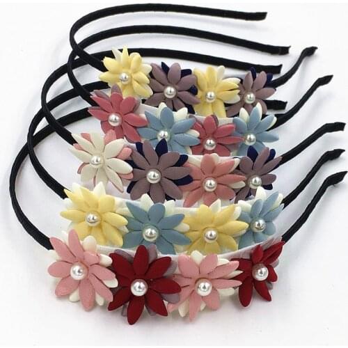 Cut Pearl Flower Hair Accessories flower Hair band beautiful Hair Hoop Princess HeadBand Headwear Girls Hair Accessories