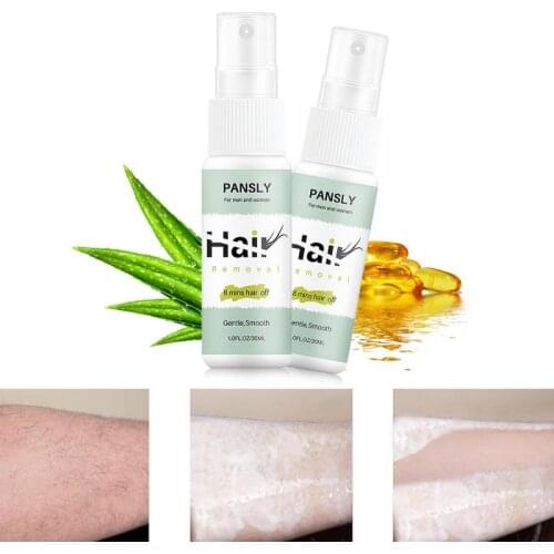 30ml Permanant Hair Remover Inhibitor Spray Smooth Skin Treatment Face Body Armpit Mild Depilatory Cream Painless Removal Spray