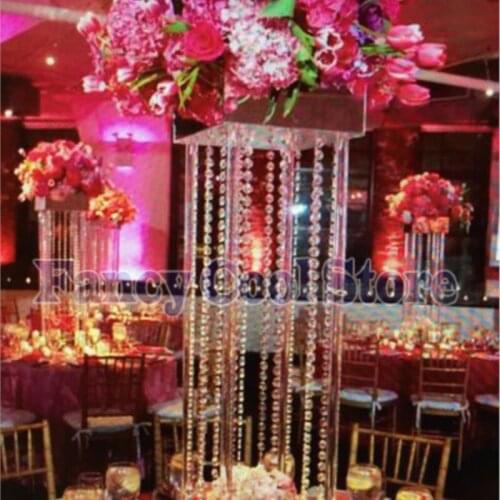 Wedding Decoration acrylic crystal Table Centerpiece Flower Stand