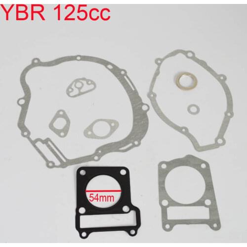 YBR YBR125 125cc engine gasket paper cylinder head gasket full set motorcycle accessories free shipping