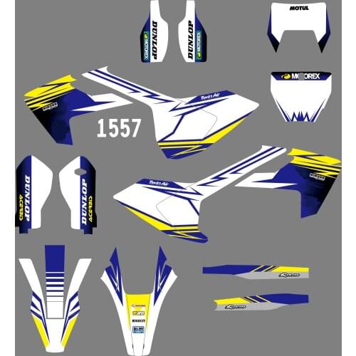 1557 3M Motorcycle Team Graphic & Backgrounds Decal Sticker Kits for Husqvarna TX FX FC TC FS 2016-2018 TE FE 2017-2019