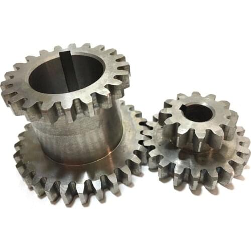 2Pcs/Set Cj0618 Teeth T29Xt21 T20Xt12 Dual Dears Metal Lathe Gear Duplicate Gear Double Gear