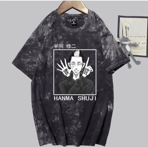 2021 Japanese Anime Tokyo Revengers Hanma Shuji Cosplay T-shirt Summer Casual Unisex Men Funny Tops Tees