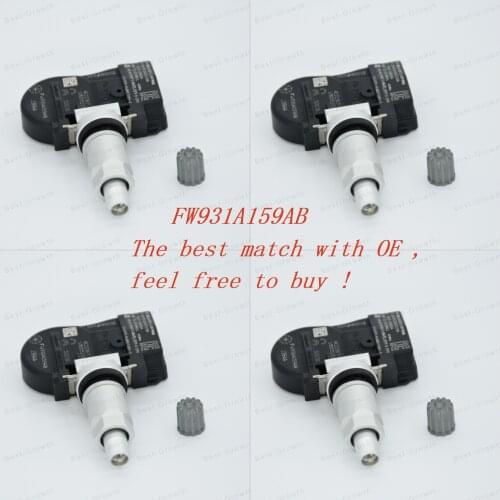 4Pcs 433Mhz Car Tire Pressure Monitoring System Sensor TPMS Sensor For Citroen Land Rover Jaguar Peugeot 9681102280 FW931A159AB