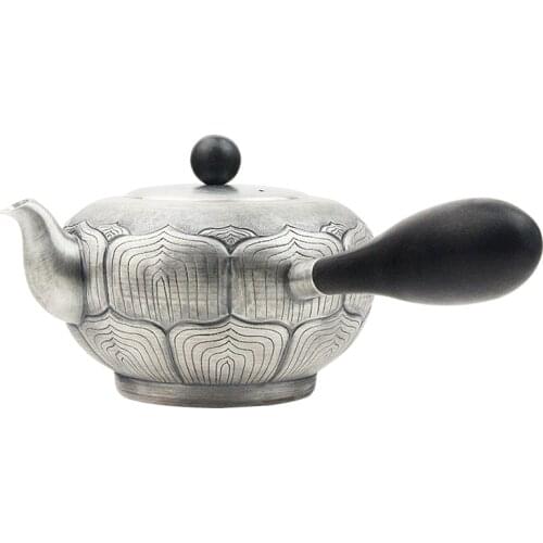 999 handmade sterling silver teapot Japanese handmade teapot old retro tea set home